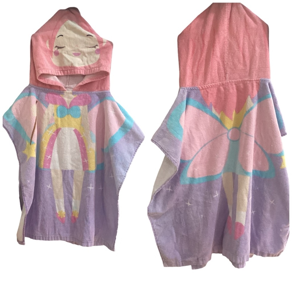 🪻 🚦3-$25🚦 Lightening Bug Girls Hooded Swim Beach Cover Up
